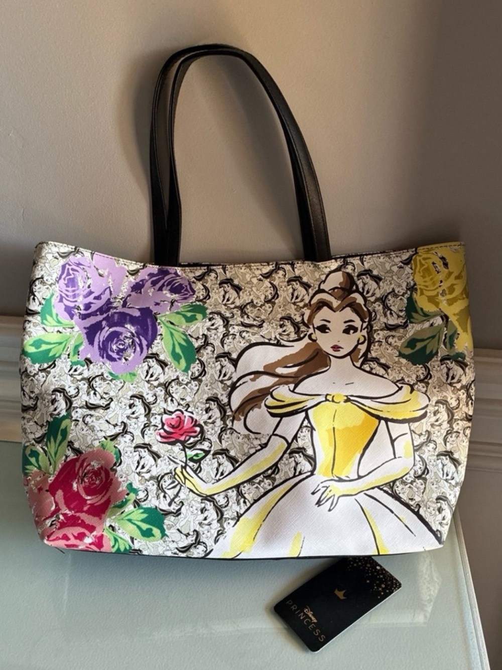 “Belle” Beauty & the Beast Large Disney Princess Tote Shoulder Bag